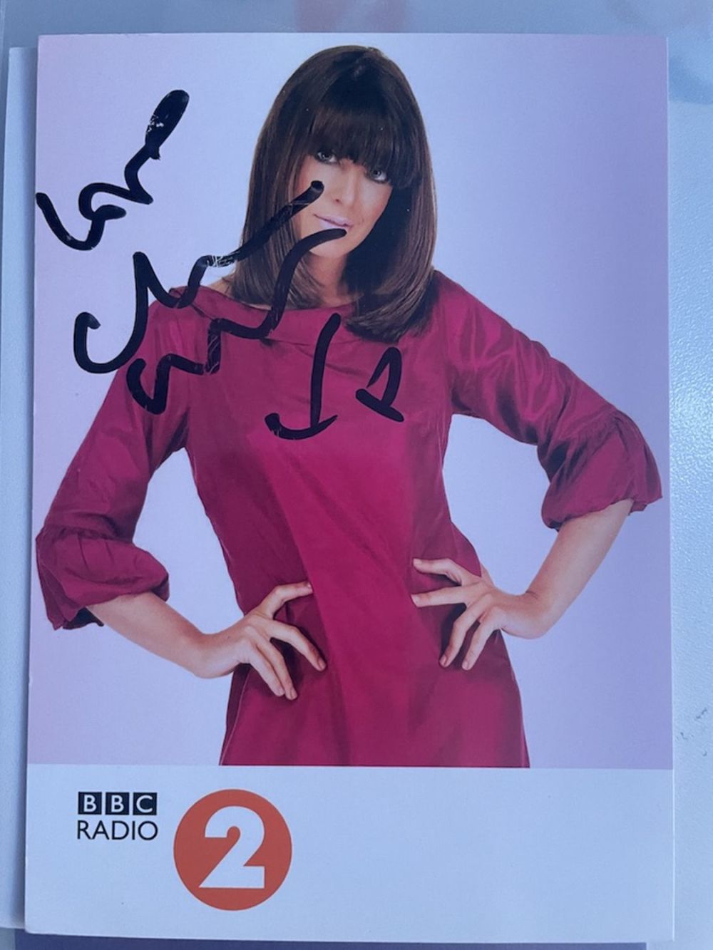 Lot 101: Claudia Winkleman TV and Radio Presenter 6x4 inch...
