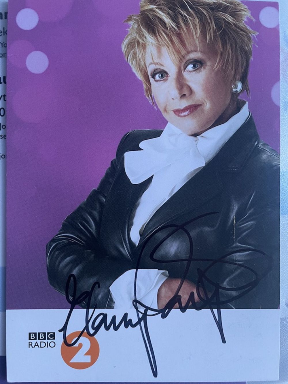Lot 110: Elaine Paige Chart Topping Singer and Radio Presenter...