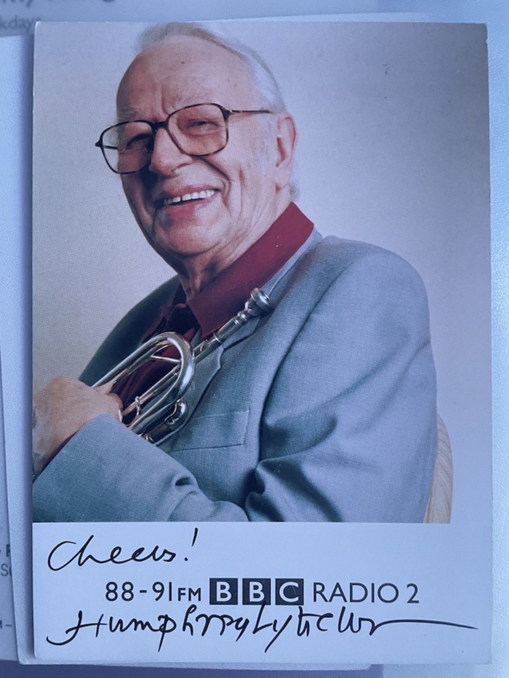 Lot 112: Humprey Lyttleton Jazz Musician and Radio Presenter 6x4...