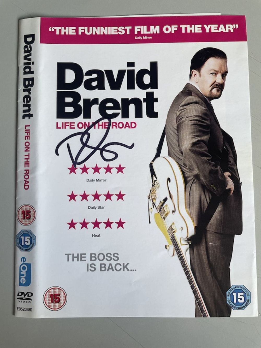 Lot 123: Ricky Gervais Comedy Entertainer and Writer Signed DVD...