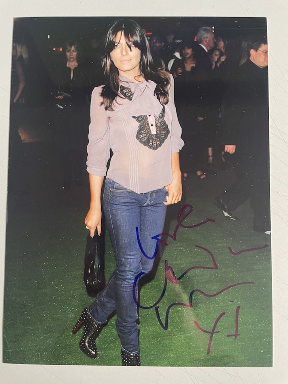Lot 130: Claudia Winkleman TV and Radio Presenter 8x6 inch...
