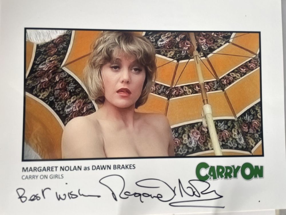 Lot 147: Margaret Nolan Carry On Film Actress 10x8 inch...