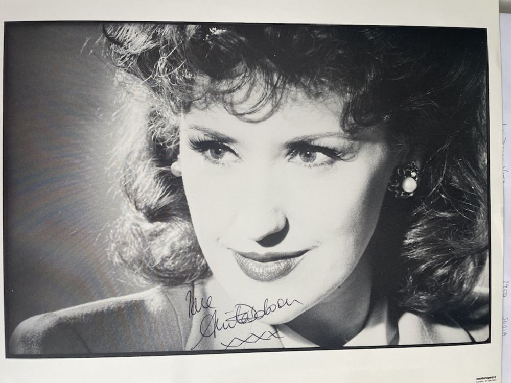 Lot 178: Anita Dobson Popular British Actress 10x8 inch signed...