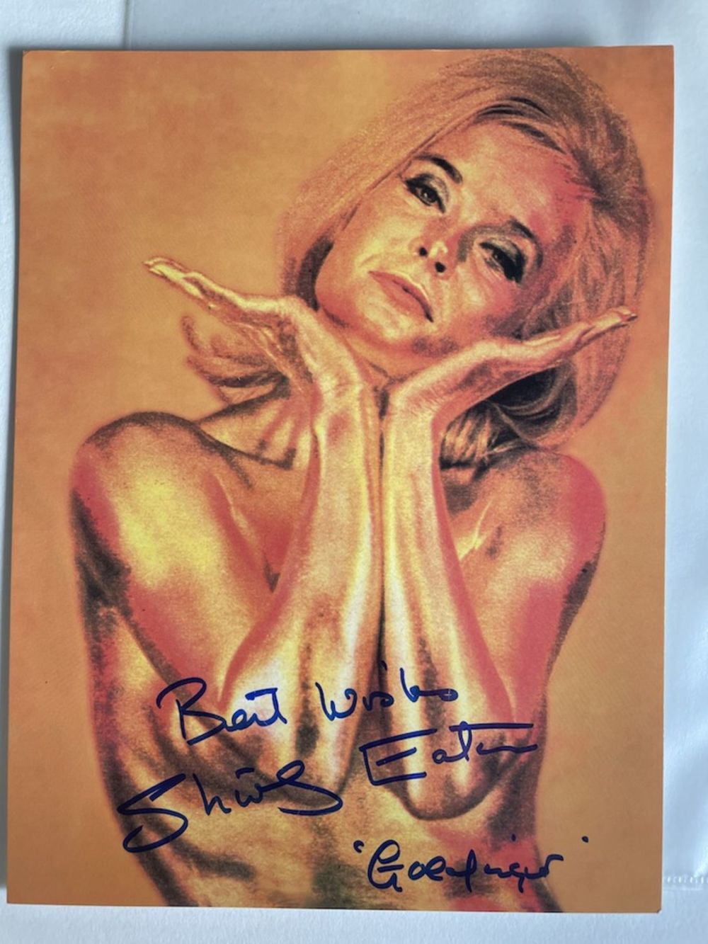 Lot 186: Shirley Eaton James Bond Film Actress 8x6 inch...