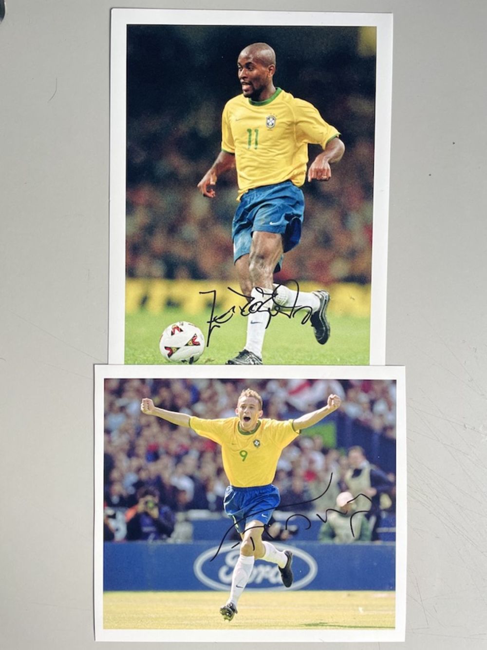 Lot 221: Franca, Ze Roberto Brazilian International Footballers TWO 10x8...