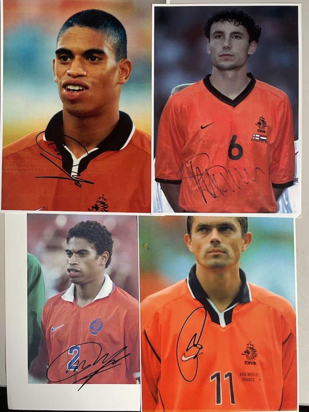 Lot 234: Reizinger x2, Cocu, Mark Van Bommel Dutch International...