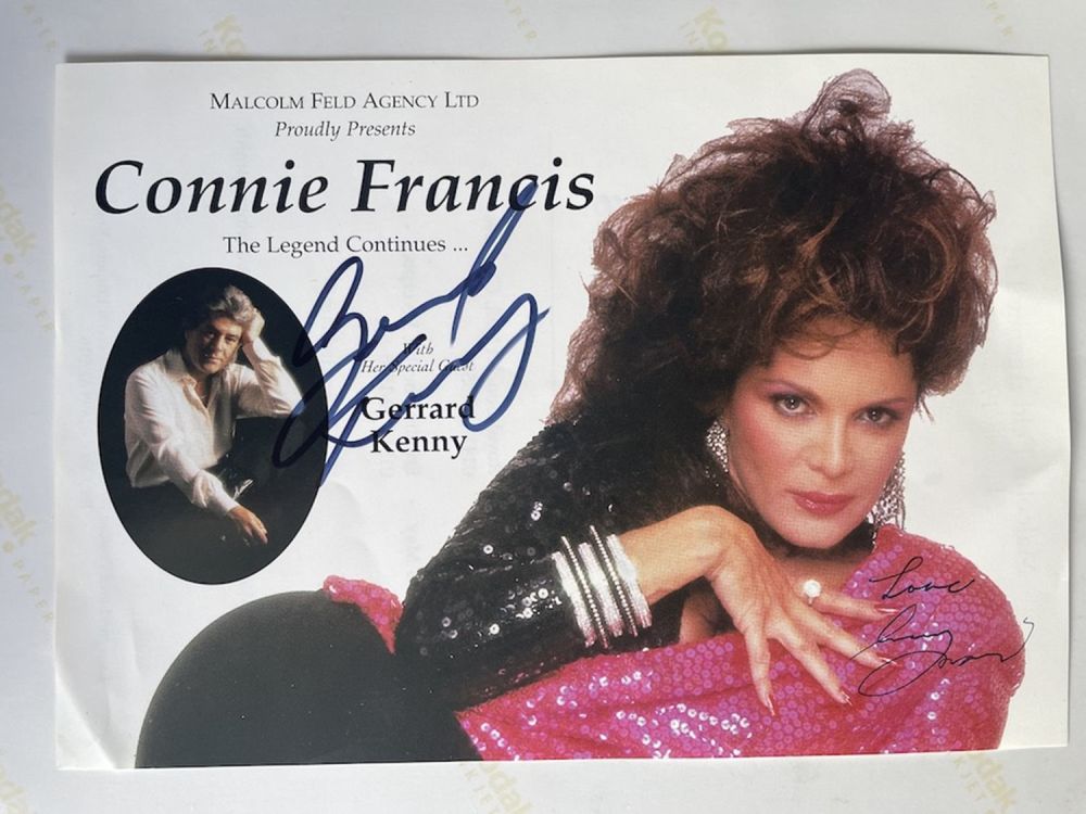 Lot 235: Gerrard Kenny and Connie Francis Great Music Entertainers...