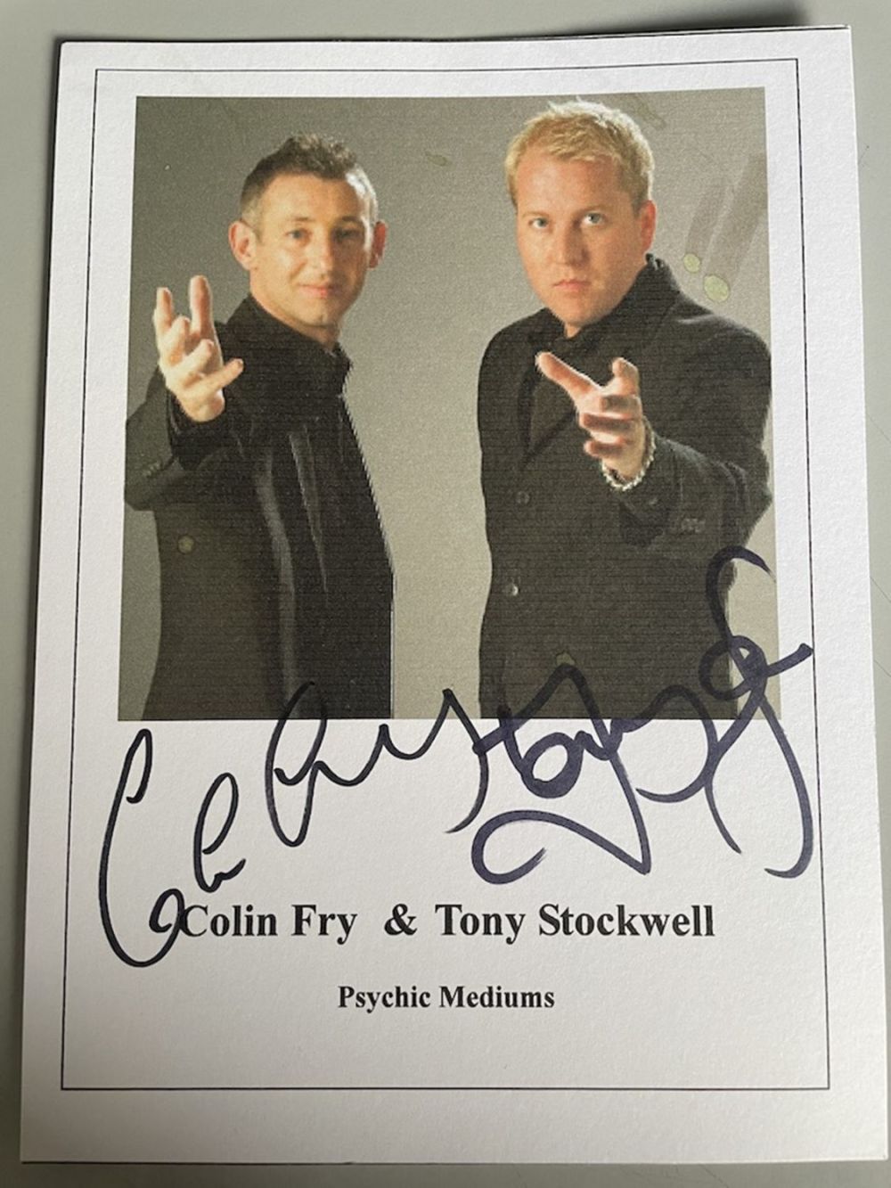 Lot 238: Colin Fry and Tony Stockwell Popular Psychic Mediums...