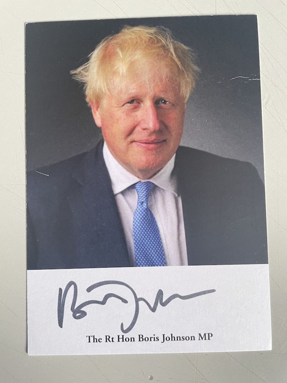Lot 242: Boris Johnson Former Conservative Prime Minister 6x4 inch...