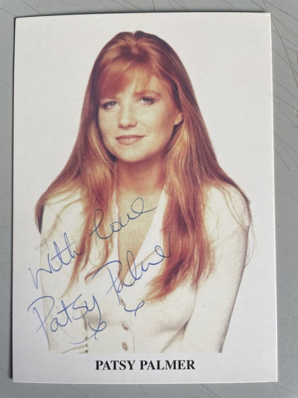 Lot 253: Patsy Palmer Popular Actress EastEnders 6x4 inch signed...