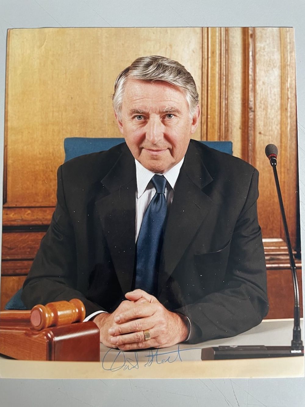 Lot 258: David Steel Former Liberal Party Leader 8x6 inch...
