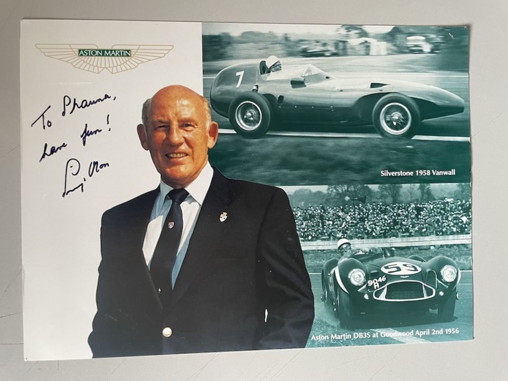 Lot 266: Stirling Moss Late Great British F1 Driver 8x6...