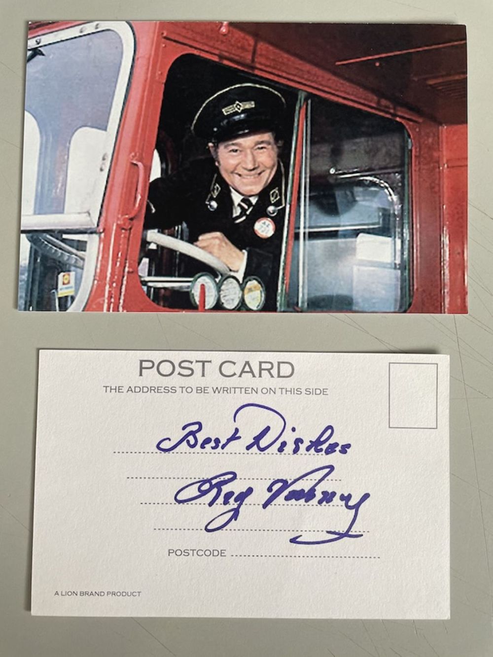 Lot 270: Reg Varney Legendary Actor On the Buses Signed...