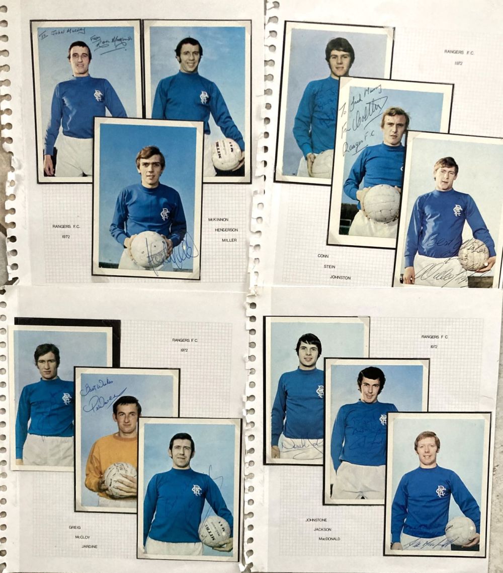 Lot 61: 1972 Rangers Football Team signed 6 X 4...