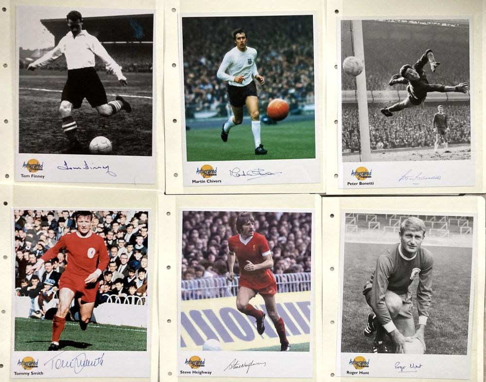 Lot 62: Football signed collection. 24 Autographed editions 10 x...