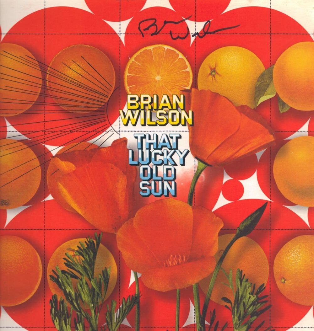 Lot 73: Brian Wilson signed That Lucky Old Sun LP....