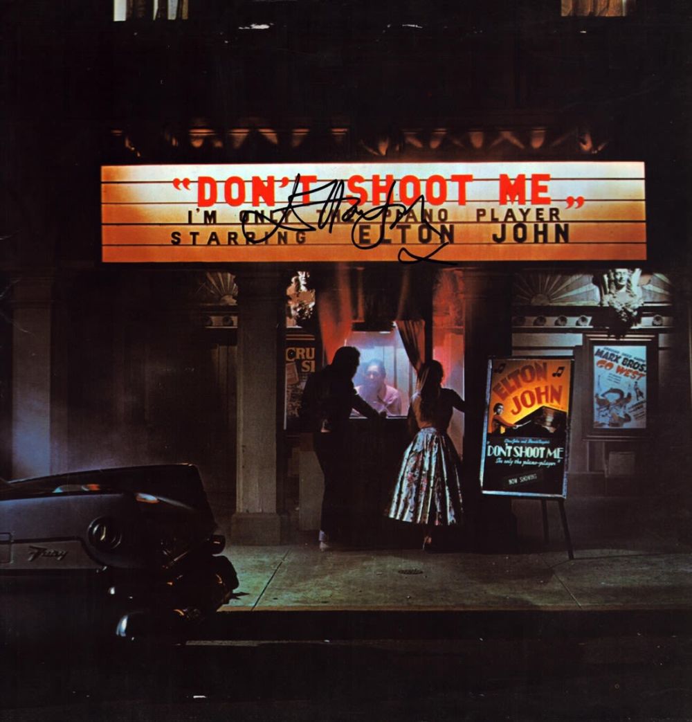 Lot 76: Elton John signed 'Don't Shoot Me I'm Only...