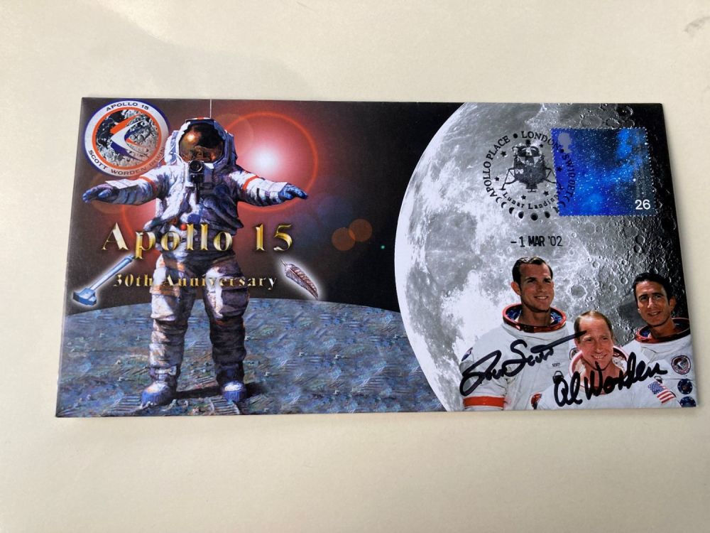 Lot 93: Apollo 15 moonwalker Dave Scott and CMP Alfred...