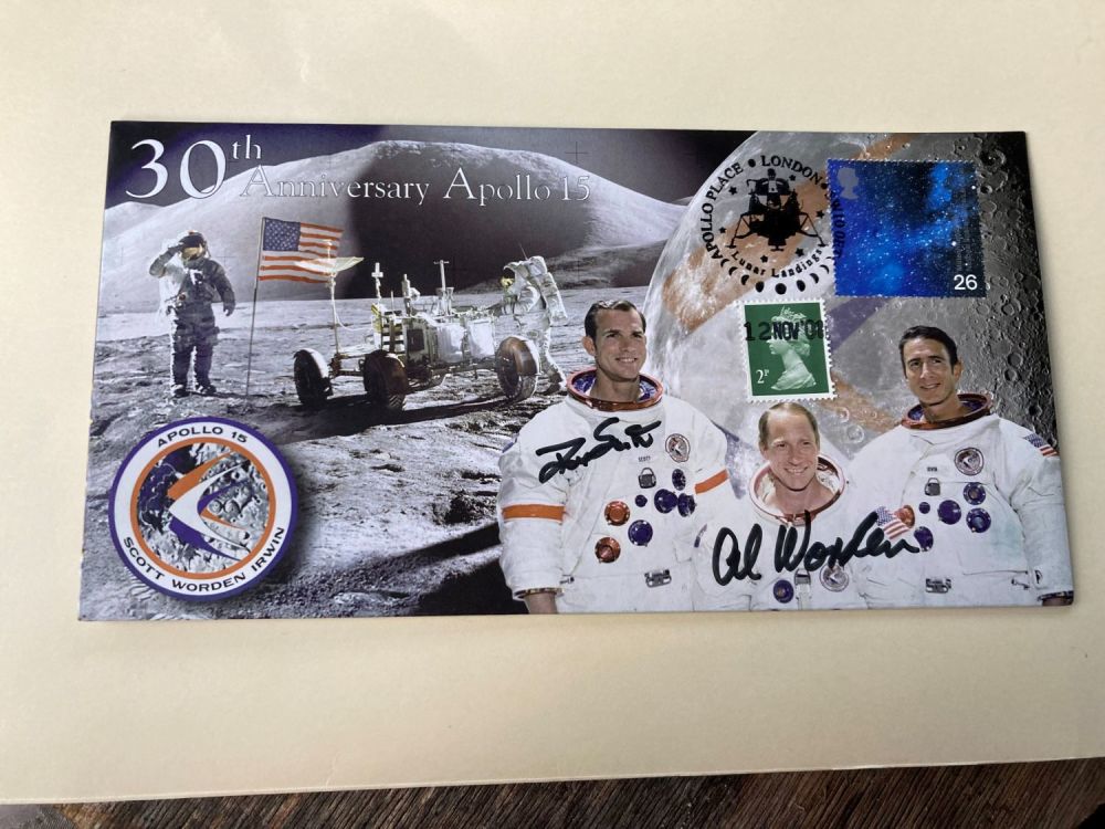 Lot 94: Apollo 15 moonwalker Dave Scott and CMP Alfred...