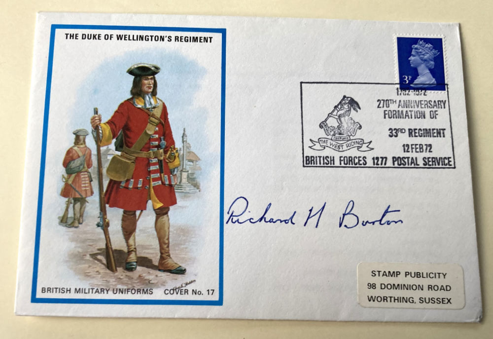 Lot 95: WW2 Victoria Cross winner Richard Burton VC signed...