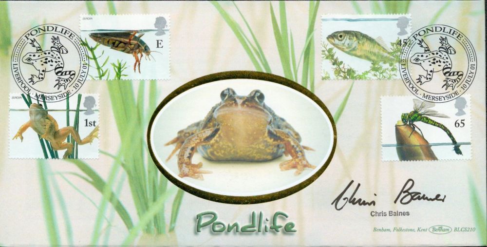 Lot 696: Chris Baines signed Pondlife FDC Liverpool 10th July...