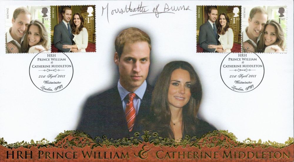 Lot 702: Countess Mountbatten of Burma signed HRH Prince William...