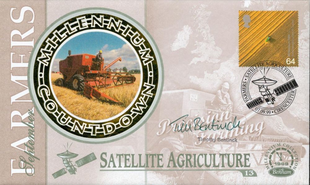 Lot 707: Timothy Bentinck signed Farmers Millenium Countdown Satellite Agriculture...