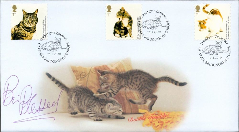 Lot 712: Brian Blessed signed Cats Double Trouble FDC Catstree...