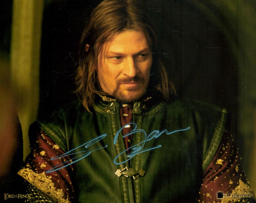 Lot 87: Sean Bean signed Lord of the Rings 10x8...