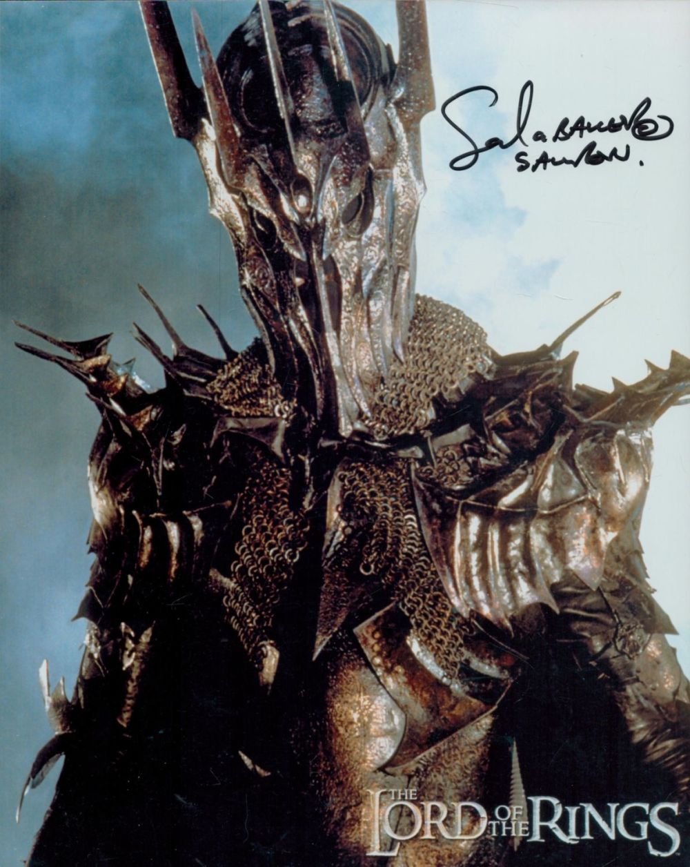 Lot 89: Sala Baker signed Lord of the Rings 10x8...