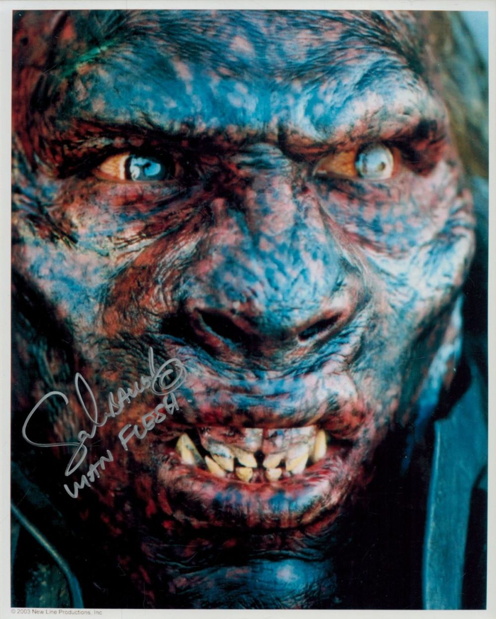 Lot 90: Sala Baker signed Lord of the Rings 10x8...