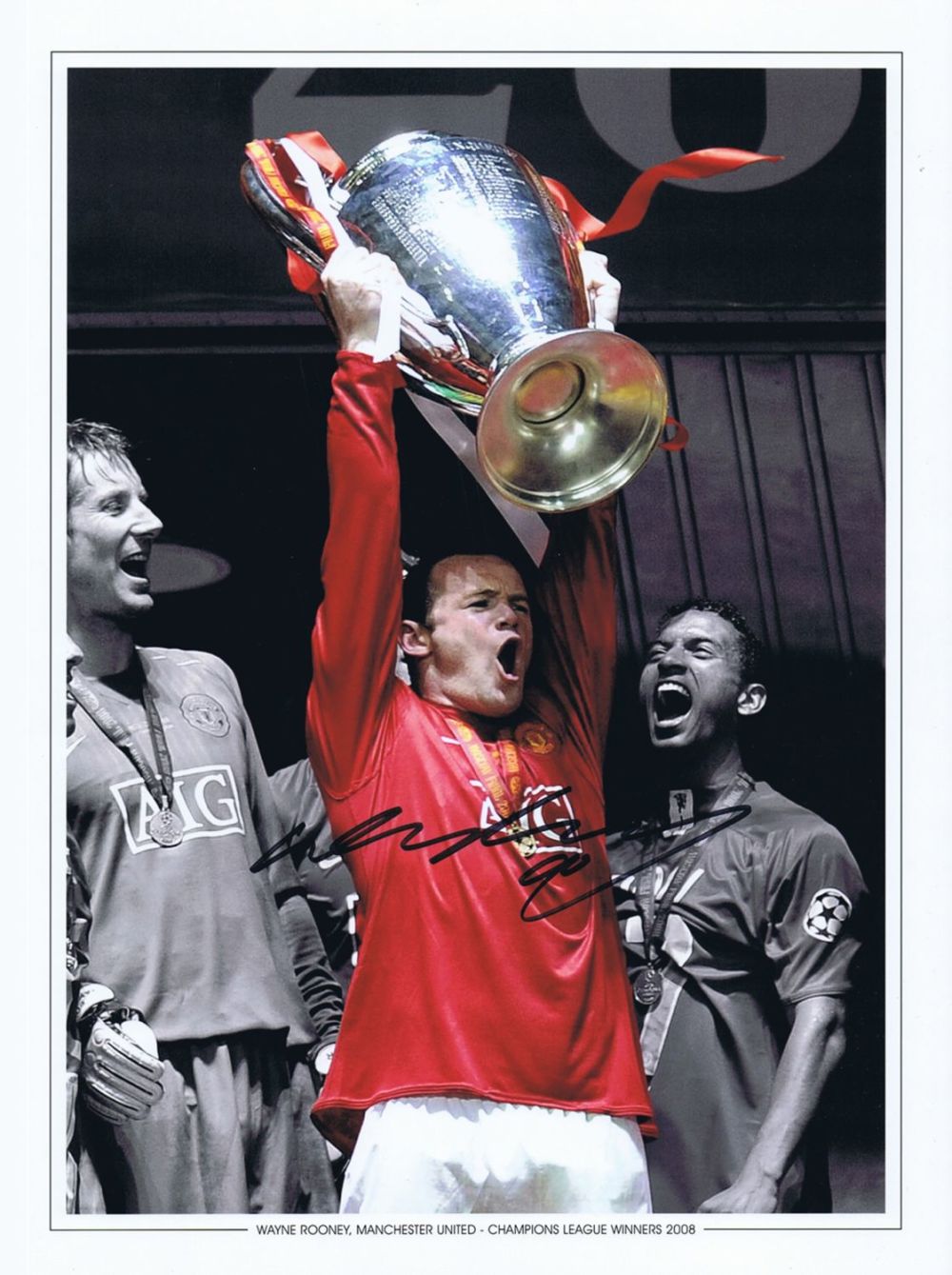 Lot 118: Autographed WAYNE ROONEY 16 x 12 photo-edition :...