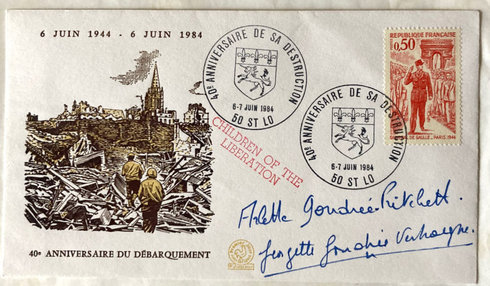 Lot 60: D-Day Arlette and Georgette Gondree, 1st Children Liberated...