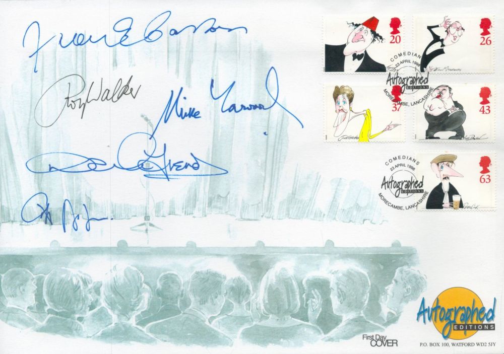 Lot 82: Comedians multiple signed 1998 Autographed editions official FDC....