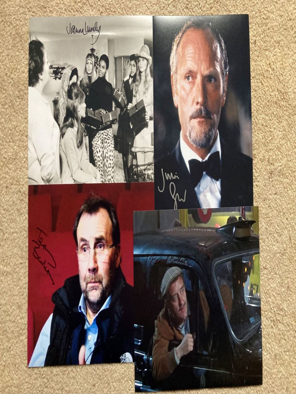 Lot 83: James Bond signed photo collection Joanna Lumley OMSS,...