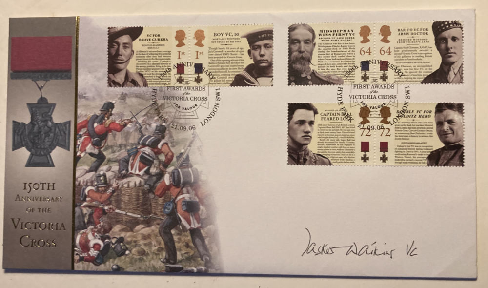 Lot 93: WW2 Victoria Cross winner Tasker Watkins VC signed...
