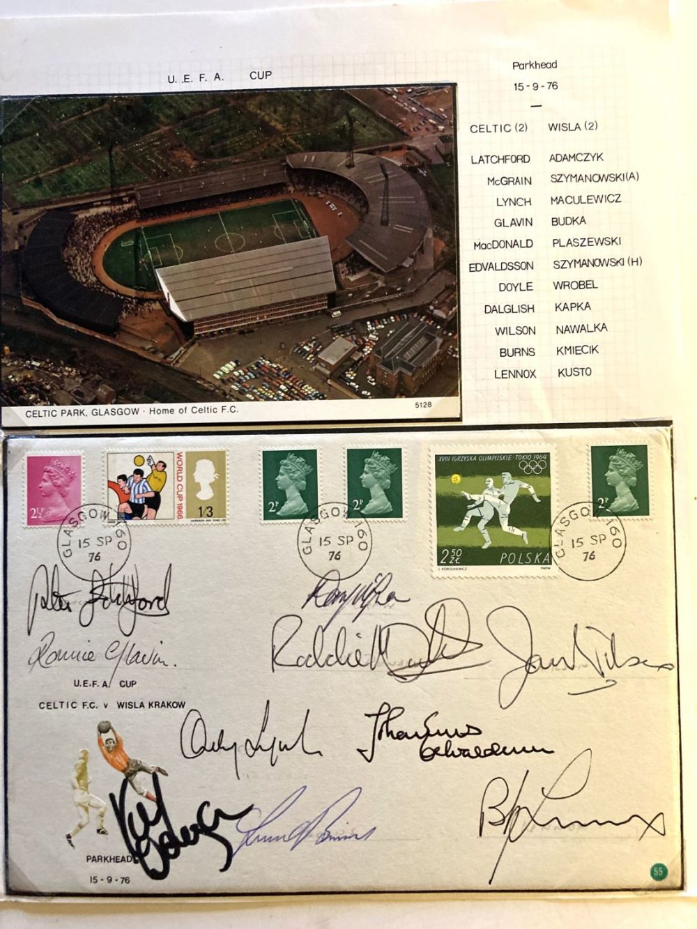 Lot 140: Football Celtic 11 team signed 1976 cover for...