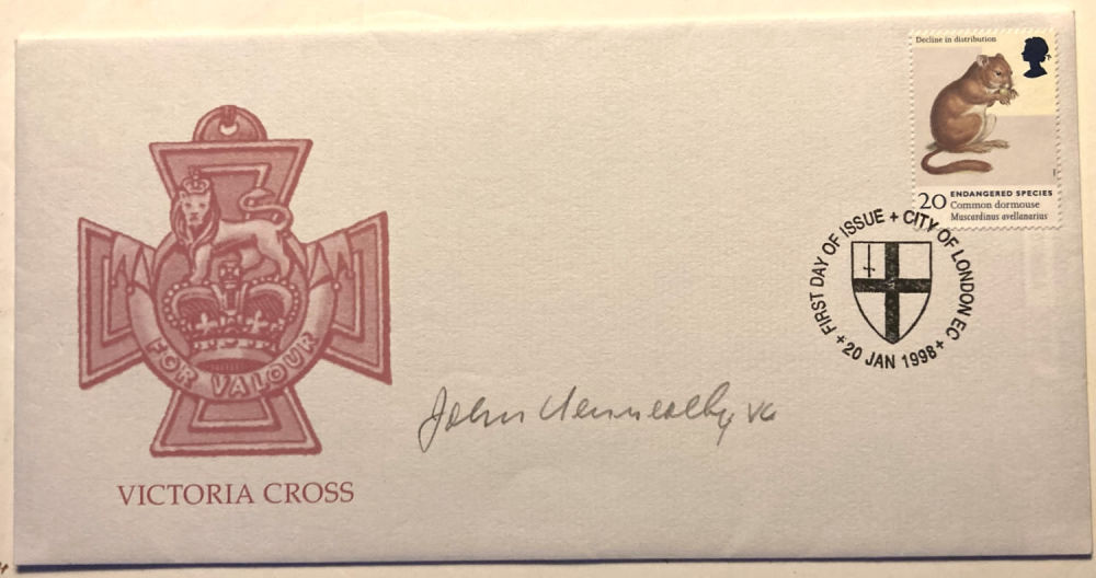 Lot 180: WW2 Victoria Cross winner John Kenneally VC signed...