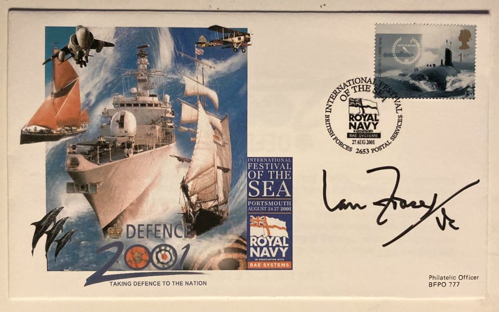 Lot 186: WW2 Ian Fraser VC signed 2001 Festival of...