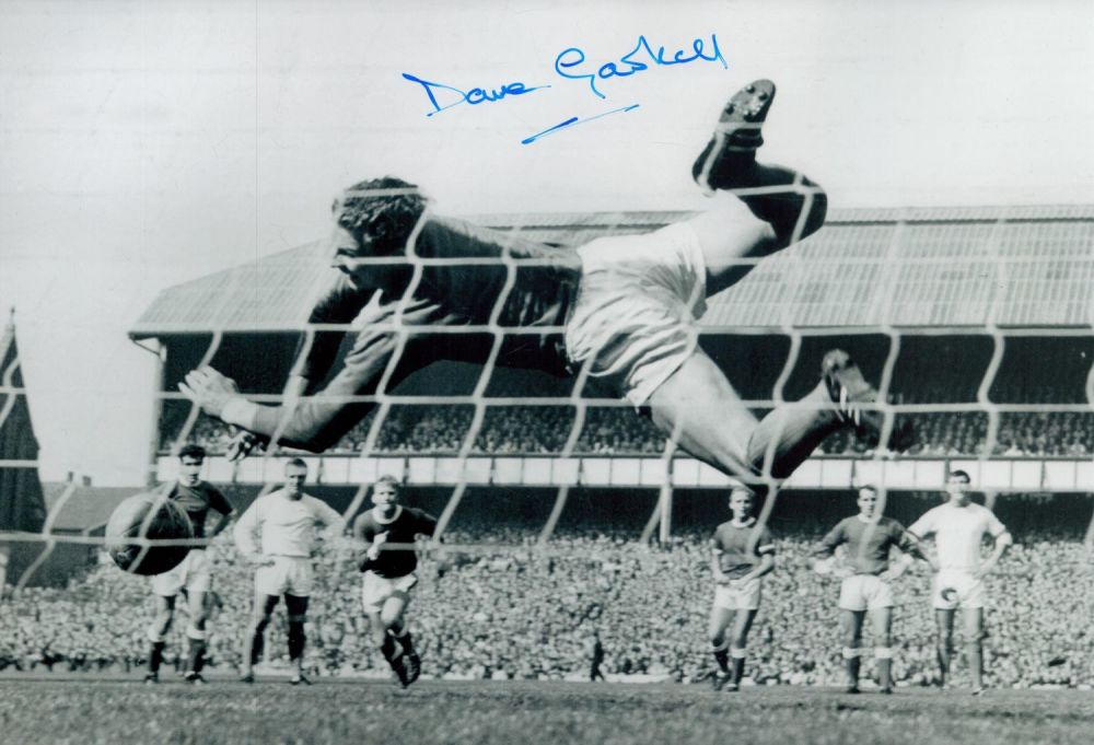 Lot 122: Autographed DAVID GASKELL 12 x 8 photo :...