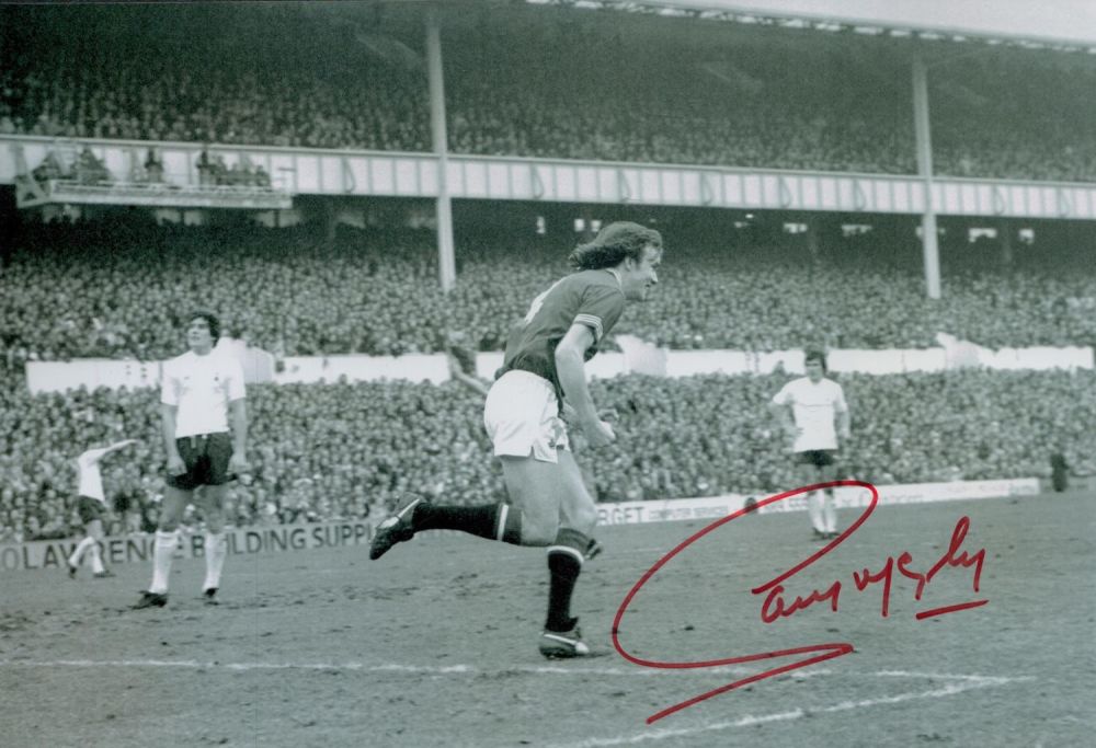 Lot 126: Autographed SAMMY McIlroy 12 x 8 photo :...