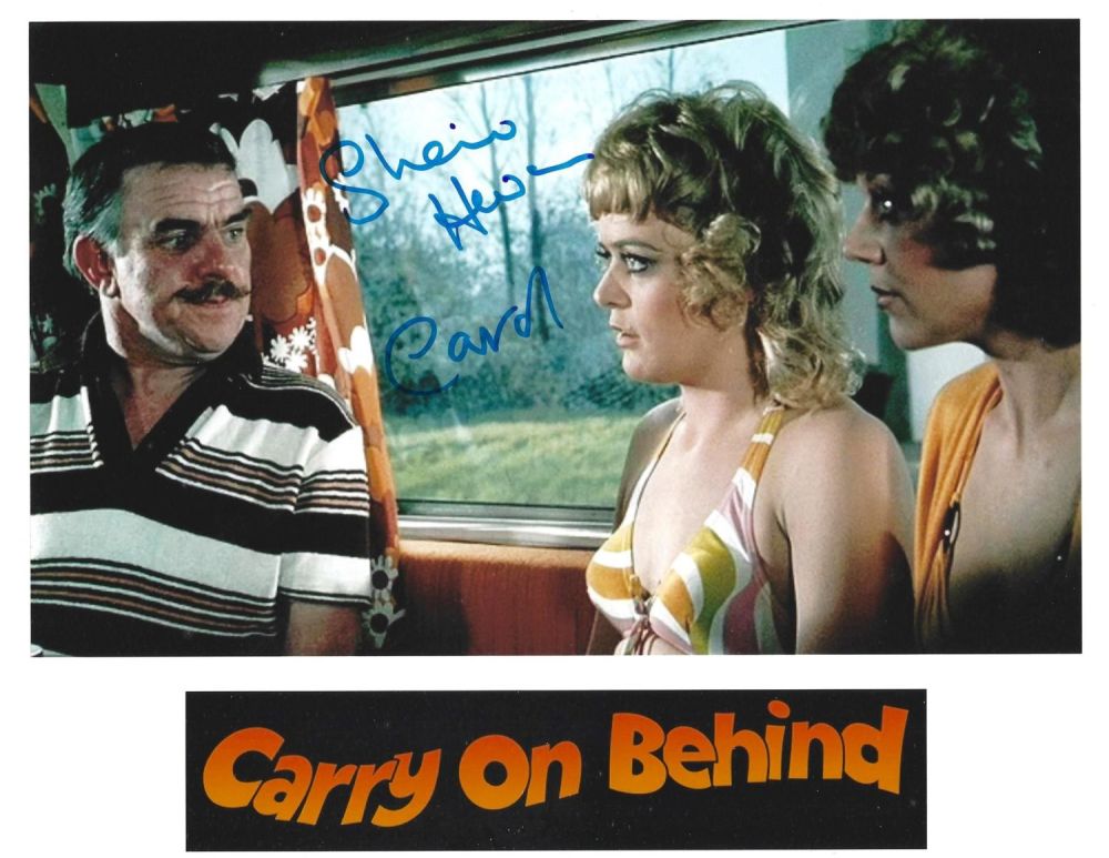 Lot 161: Sherrie Hewson signed 10x8inch colour Carry on Behind...