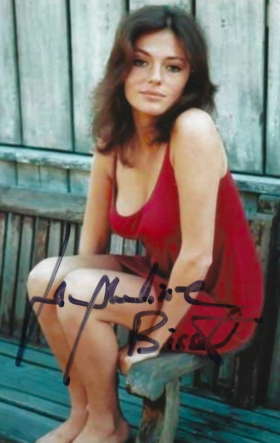 Lot 184: Jacqueline Bisset signed 6x4inch colour photo. Good condition....
