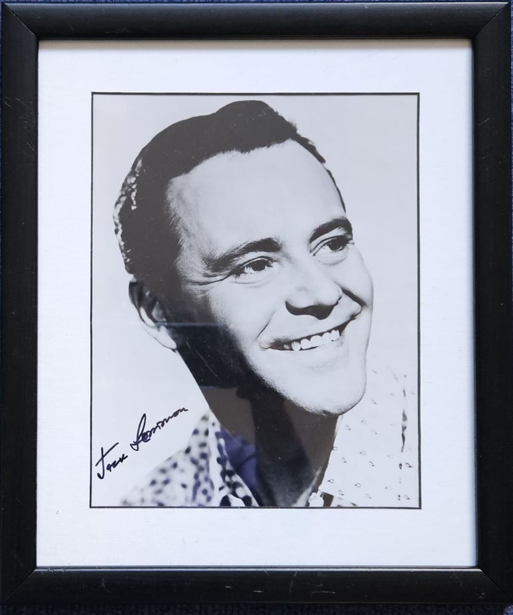 Lot 260: Jack Lemon signed 13x11 inch overall mounted and...