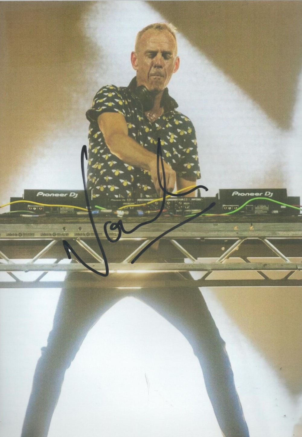 Lot 274: Norman Cook signed 12x8inch colour photo. Good condition....