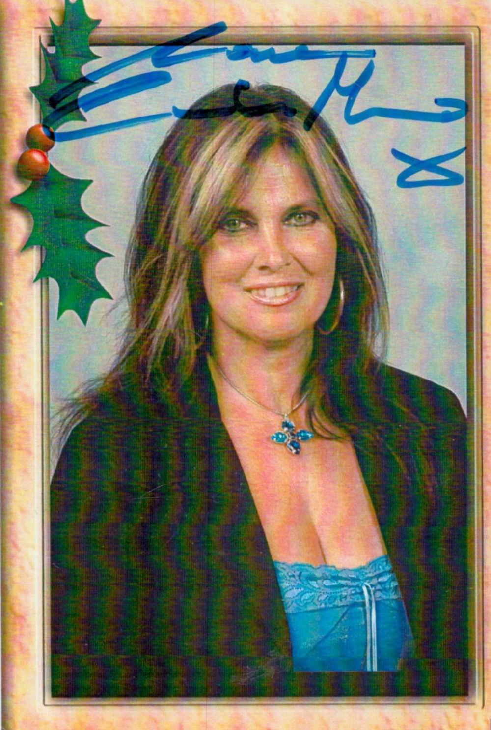 Lot 284: Caroline Munro signed 6x4inch colour photo. Good condition....