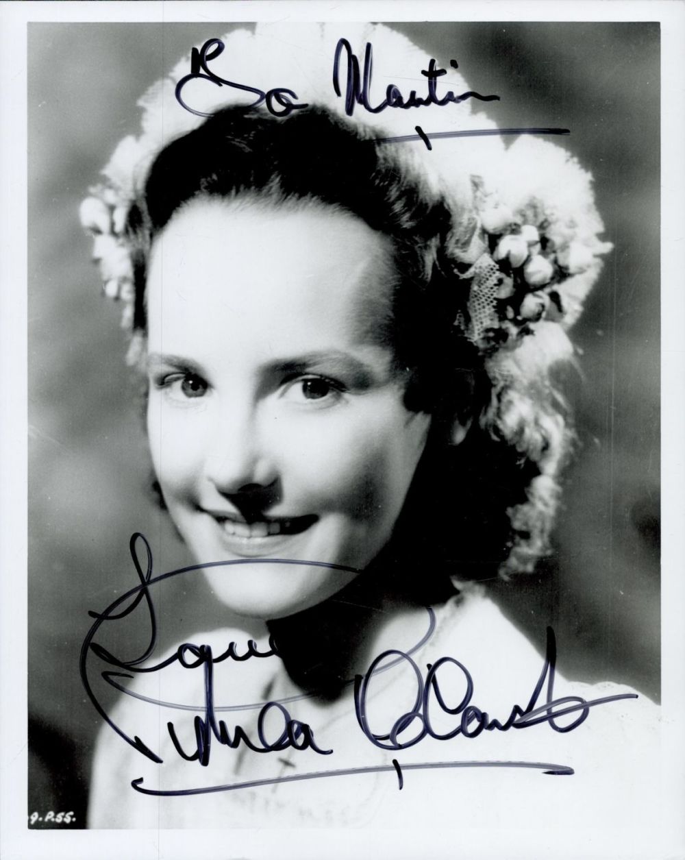Lot 320: Petula Clark signed 10x8inch black and white photo....