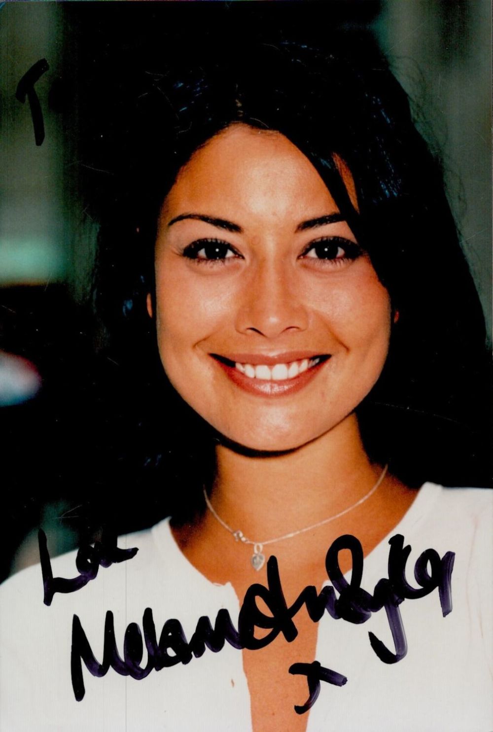 Lot 323: Melanie Sykes signed 6x4inch colour photo. Dedicated. Good...