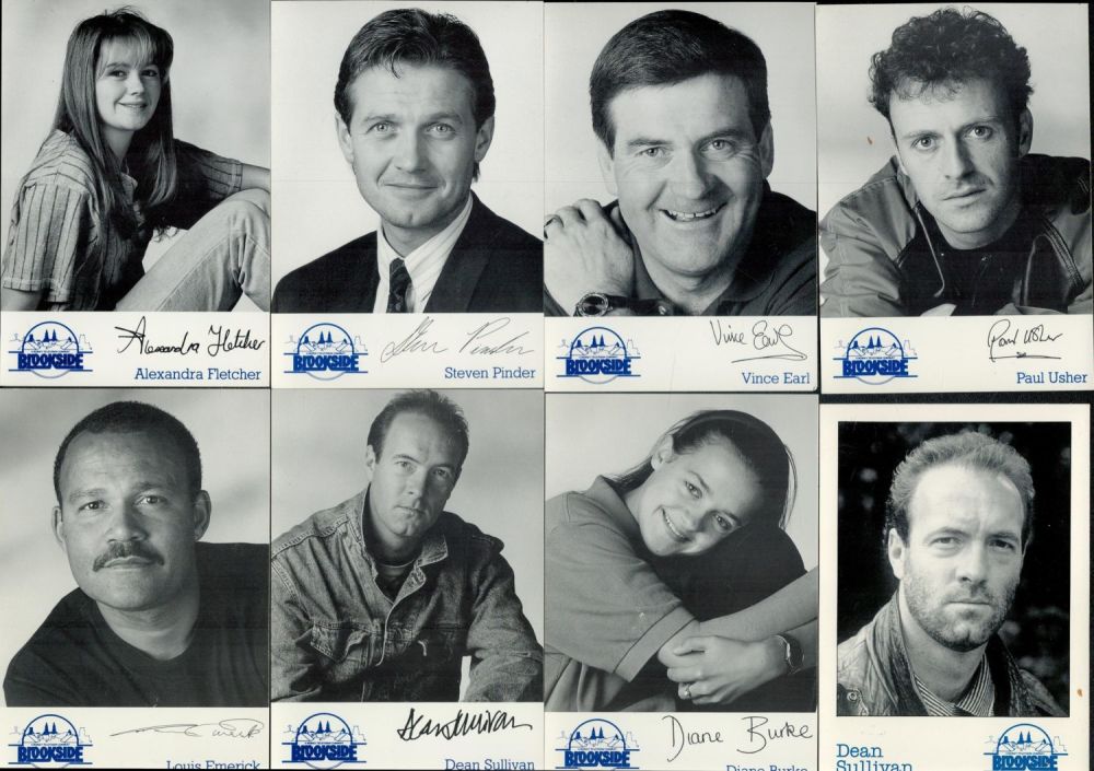 Lot 357: Brookside signed 6x4photo collection. Good condition. All autographs...
