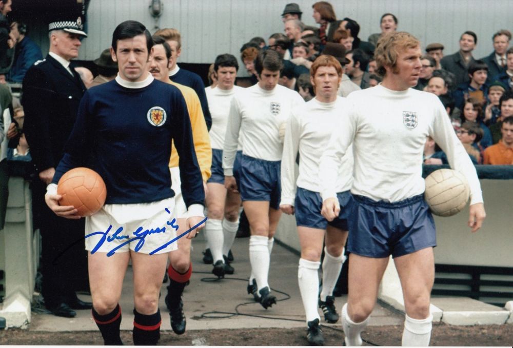 Lot 421: Autographed JOHN GREIG 12 x 8 photo :...